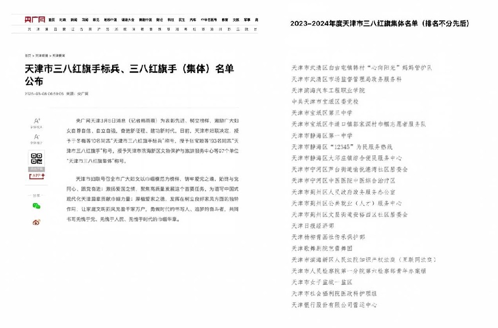 天津市三八红旗集体
